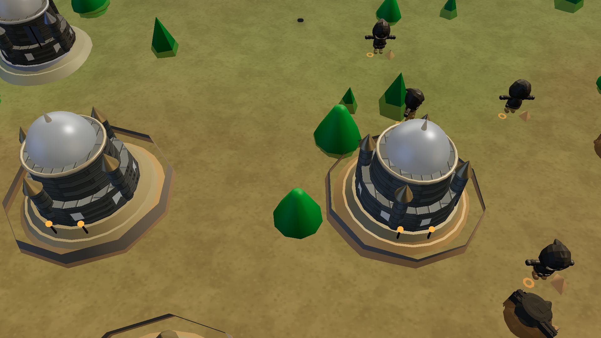 Two keeps close together in the south of the world map