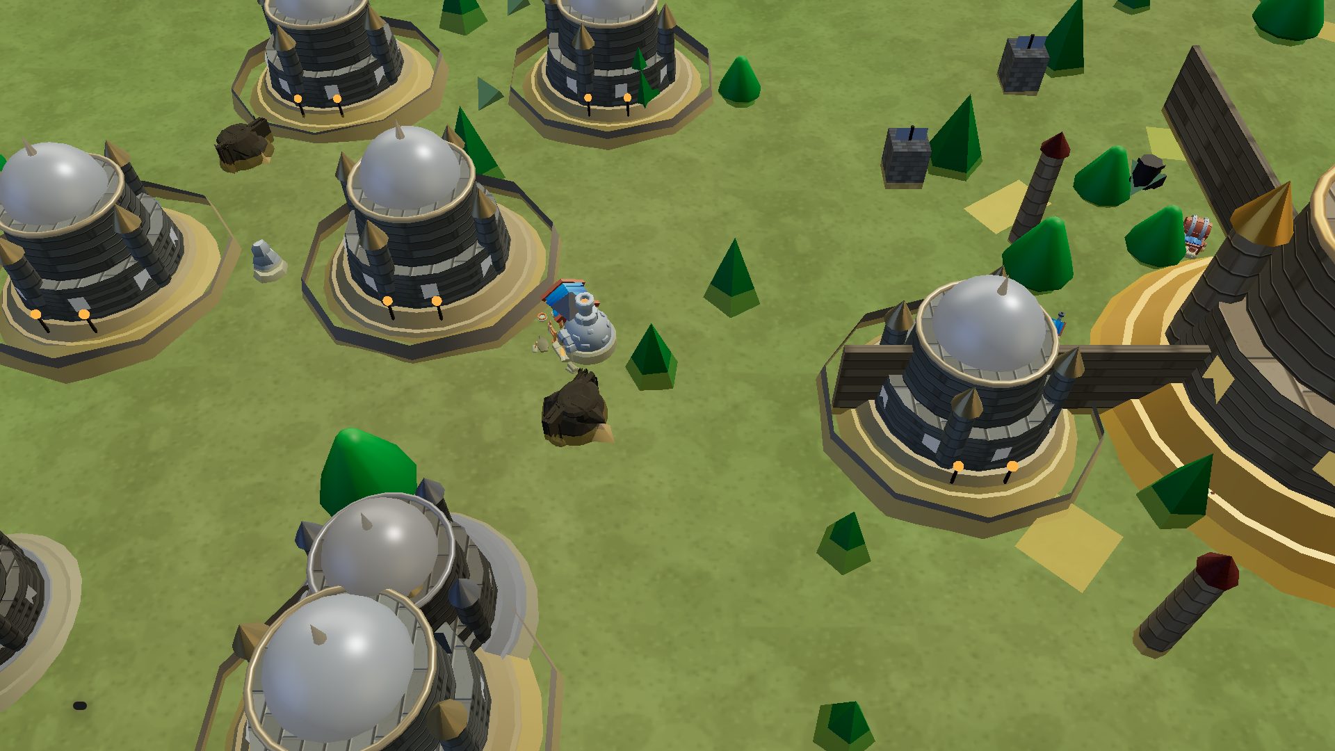 Keeps on the world map with a timber palisade at the right edge