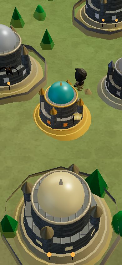The Iron Realms world map running on a phone in portrait