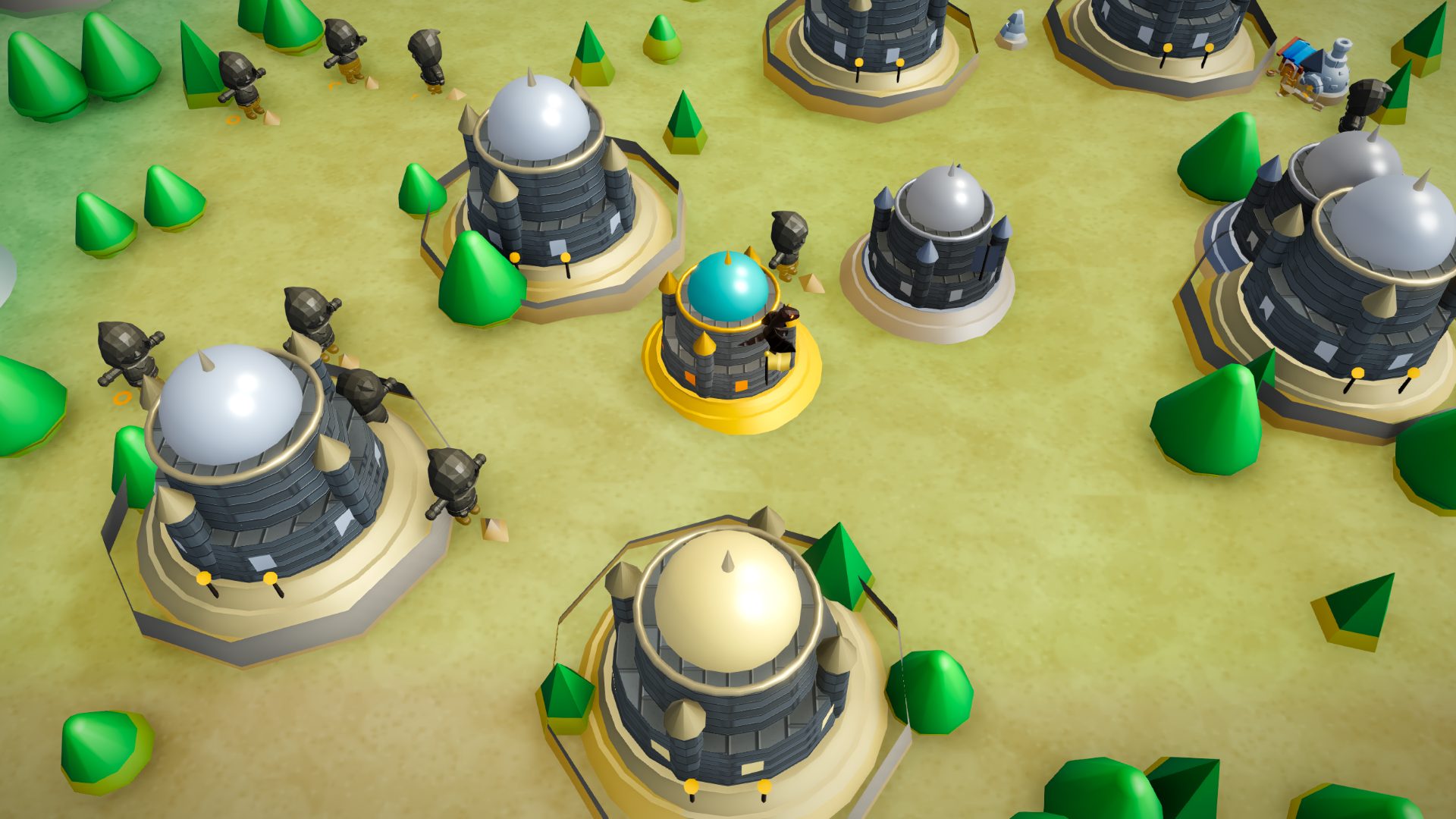 Keeps clustered on the Iron Realms world map, one ringed in gold